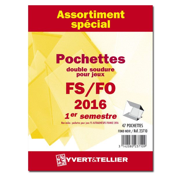 Assortiment de pochettes (double soudure) : 2016-1er semestre Assortiment de pochettes (double soudure) : 2016-1er semestre